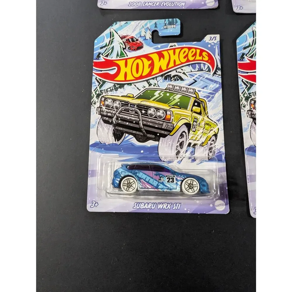 Hot Wheels 2023 Winter Series Lot 4 of 5 Lancer Subaru Mini Sealed Description